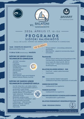 VI. Balatoni Szakmakikötő - Siófoki program